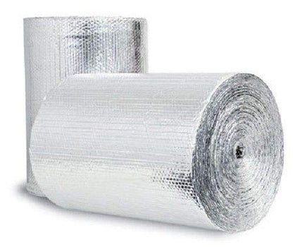 US Energy Products 400sqft (48" x 100') Double Bubble Reflective Foil Insulation Thermal Barrier R8 Vapor Barrier Residential Commercial - WoodArtSupply