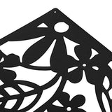 ANMINY 24 PCS Hanging Room Divider Flower Carving Pattern Panels Decorative Wall Screen Panel Hollow Out Design for Living Dining Room Kitchen Bedroom Office Bar Restaurant Home Hotel Decor - Black ANMINY