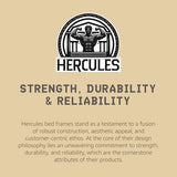 Hercules 8 Inch High Profile Foundation Mattress Box Spring Replacement, Full Hercules