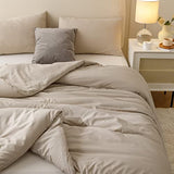 ROSGONIA Queen Comforter Set Oatmeal, 3pcs(1 Boho Oatmeal Comforter & 2 Pillowcases) All Season Soft Bedding Lightweight Bedspread Blanket Quilt ROSGONIA