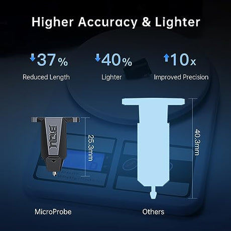 BIQU MicroProbe V2.0 Bed Leveling Sensor kit 3D Printer Auto Leveling Tool with High Precision High Quality Metal Probe Suitable for B1 BX H2 Ender-3 RatRig VC3 Voron 2.4 BIQU