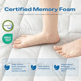 Aircliff Japanese Floor Mattress, Roll Up Tatami Mat, Sleeping Pad, Shikibuton, CertiPUR-US Certified Foam Floor Bed Futon Mattress for Dormitory, Guest Bed, Designed in Japan(Light Grey, Twin) Aircliff