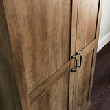 Sauder Miscellaneous 2-Door Swing Out Storage Pantry Cabinet, L: 32.17" x W: 17.13" x H: 72.09", Rural Pine Finish Sauder