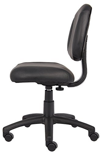 Boss Office Products Posture Task Chair Without Arms in Black, Low-Back (B305) Boss Office Products