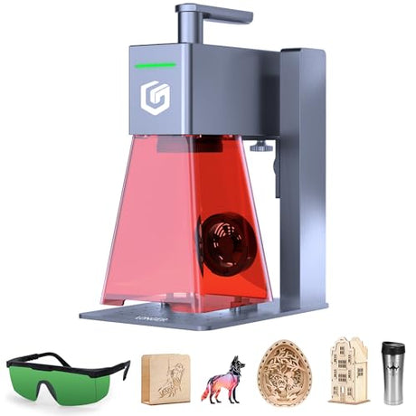 Longer Nano Pro 12000mW Laser Engraver 5000mm/s High-Speed Laser Engraving and Cutter Precision 0.01 * 0.01mm CNC, DIY Laser Cutter and Engraver Machine for Wood, Metal, Paper, Acrylic, Leather, Glass Longer