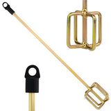 AYZOTEK Paint Mixer for Drill, 1-5 Gallon Bucket, Paint Stirrer for Drill, Zinc Plated, Rust-Free & Easy to Clean, Fits All Standard Drills - For Mixing Paint, Resin, Epoxy & Concrete (Medium Head) AYZOTEK