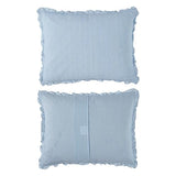 Laura Ashley - Quilt Set, Super Soft Bedding with Matching Sham, Casual Home Decor (Oxford Stripe Blue, Full/Queen) Laura Ashley
