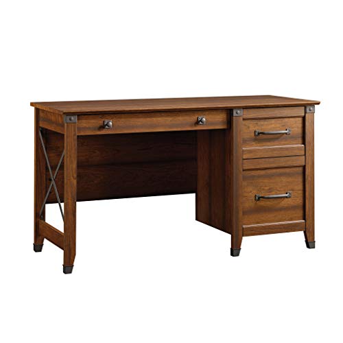 Sauder Carson Forge Desk, Washington Cherry finish - WoodArtSupply