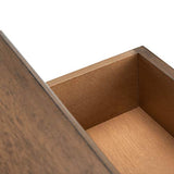 SAFAVIEH Home Collection Athena Brown 3-Drawer Console Table Safavieh