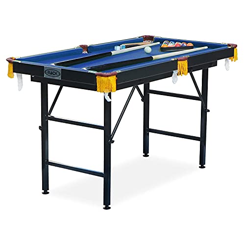 RACK Leo 4-Foot Folding Pool Table - Portable & Beginner Friendly - WoodArtSupply