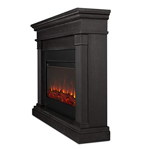 Real Flame Beau 59" Landscape Electric Fireplace with Mantel for Living Room or Bedroom, Replaceable Fireplace Insert Heater, Realistic Log and Flame Effect, Remote Control, Timer Real Flame