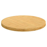 vidaXL Round Bamboo Table Top - 19.7" Diameter, 1" Thick, Natural Hardwood, Versatile, Easy to Clean, Unique Grain Pattern, Ideal for Coffee Tables, Side Tables, Console Tables vidaXL