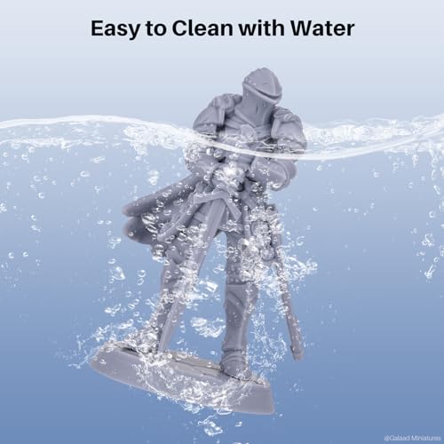 ELEGOO Upgraded Water Washable Resin 2.0, 3D Printer Resin with Low Viscosity and High Precision, 405nm Rapid UV-Curing Photopolymer Resin, 3D Resin for LCD/DLP 3D Printing, Grey 2000G ELEGOO