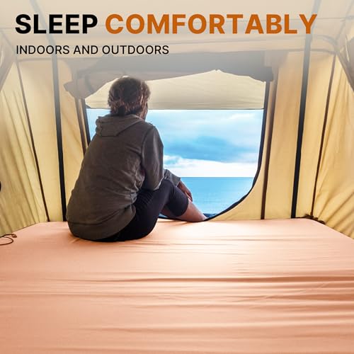 GAIALOOP Floor Memory Foam Car Camping Bed Glamping Roll Up Futon Mattress, Japanese Floor Sleeping Mat Camp Cot Mattress Pad Travel Guest Side Sleepers [Twin: 75 * 38 * 3''] Gaialoop