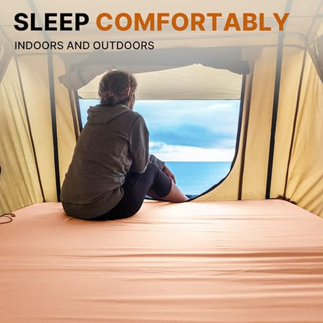 GAIALOOP Floor Memory Foam Car Camping Bed Glamping Roll Up Futon Mattress, Japanese Floor Sleeping Mat Camp Cot Mattress Pad Travel Guest Side Sleepers [Twin: 75 * 38 * 3''] Gaialoop