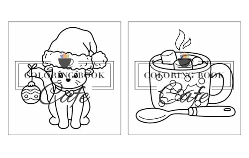 Cozy Christmas: Cute and Cozy Coloring Book for Adults & Teens Featuring Easy and Bold Christmas Designs WoodArtSupply