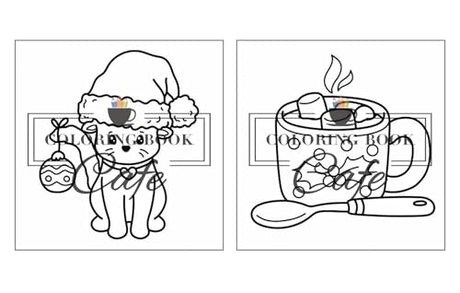 Cozy Christmas: Cute and Cozy Coloring Book for Adults & Teens Featuring Easy and Bold Christmas Designs WoodArtSupply