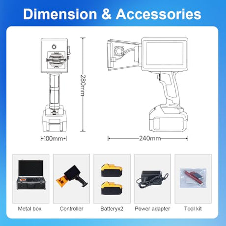 PEKOKO 10W Portable Laser Marking Machine L4Ultra Laser Marker Engraving Machine for Marking on Metal,Plastic,Carton,Leather,Wood,Silcone,Canvas,Glass,Rubber,Stainless Steel PEKOKO