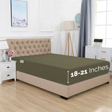 Elegant Comfort 1500 Premium Hotel Quality 18-21 Inches Deep - Extra Deep Pocket Single Fitted Sheet for High Mattress, Luxury and Softest, Smart Pocket - Wrinkle Free, King, Green Elegant Comfort