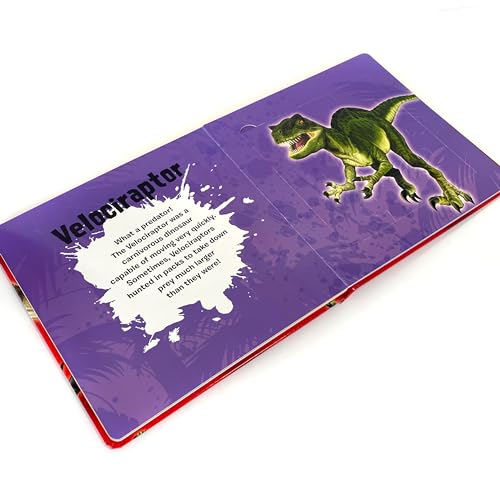 Phidal Dinosaurs My First Puzzle Book - Jigsaw Puzzles for kids, 10-page board book, 5 puzzles to enjoy