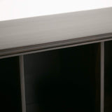 SIMPLIHOME Amherst SOLID WOOD 57 inch Wide Transitional 8 Cube Bookcase Storage Sofa Table in Hickory Brown with Storage, 8 Shelves, for the Living Room, Entryway and Bedroom SIMPLIHOME