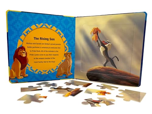 Disney Lion King My First Puzzle Book - Jigsaw Puzzles for kids, 10-page board book, 5 puzzles to enjoy Phidal