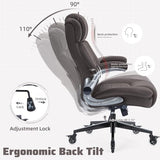 Large High Back Office Chair with Flip Arms- Executive Desk Chair with Locking Wheels, Adjustable Lumbar Support, Ergonomic Breathable Fabric Computer Chair Prevents Cats Scratching Xiuyu