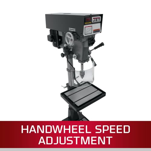 JET 15-Inch Variable-Speed Drill Press, 1 HP, 3Ph 220/440V (‎J-A5818) - WoodArtSupply