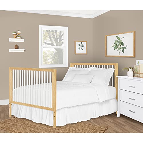 Dream On Me Carter 5-in-1 Full Size Convertible Crib / 3 Mattress Height Settings/JPMA Certified/Made of New Zealand Pinewood/Sturdy Crib Design, Dream On Me