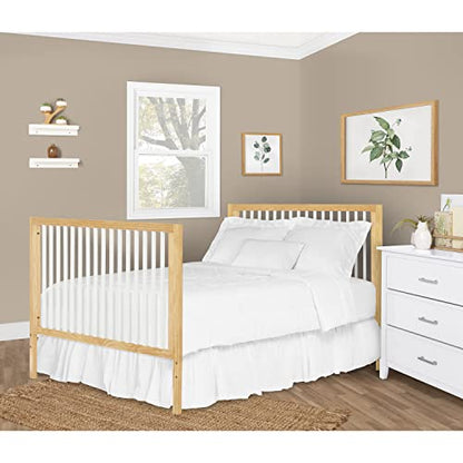 Dream On Me Carter 5-in-1 Full Size Convertible Crib / 3 Mattress Height Settings/JPMA Certified/Made of New Zealand Pinewood/Sturdy Crib Design, - WoodArtSupply