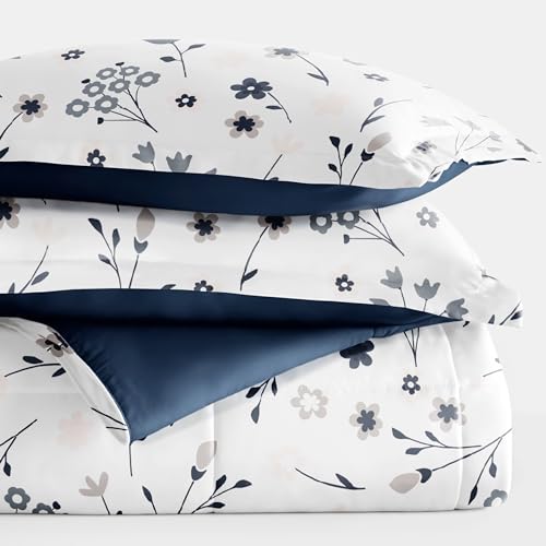 Linen Market Reversible Twin/Twin XL Comforter Set (2 Piece) - Bring Luxury Home with Our Soft and Lightweight Down Alternative Comforter Twin Size - This Includes Your Comforter and 1 Pillow Sham Linen Market