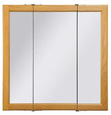 Design House 30 Inch Claremont Bathroom Medicine Cabinet, Wall Mounted, Mirror, Oak, 545301-HOK Design House