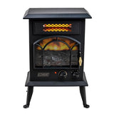 EZ-HEAT Electric Fireplace Space Heater with Flame Effect, Adjustable Thermostat, Dual Heat Settings, and Overheat Protection, MT1288 EZ-HEAT
