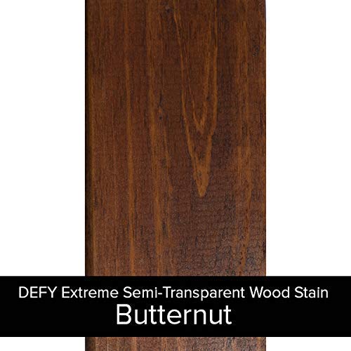DEFY Extreme 1 Gallon Semi-Transparent Exterior Wood Stain, Butternut DEFY