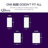 NapQueen 8 Inch Innerspring Full Size Medium Firm Memory Foam Mattress, Bed in a Box White NapQueen