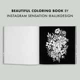 Bloom: A Flower Coloring Book for Adults B Blue Star Press