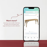 Linon Hank Natural Bentwood Bench with Natural Woven Rattan Seat Linon