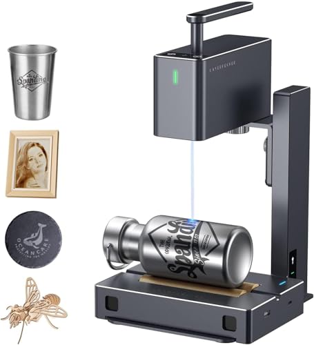 LaserPecker LP2 Diode Laser Engraver Laser Engraving Machine Laser Etching for Wood Leather Metal Portable Compact Desktop Handheld(Suit) LaserPecker