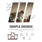 Cabilock Home Decor Home Decor Stand Coffee Table Desk Wooden Display Rack Wooden Display Base Oriental Plant Holder Curio Stand Curio Storage Rack Cabilock