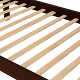 Ball & Cast Twin-Over-Twin Bunk Bed with Storage Ladder and Full-Length Guard Rail,Wood Bunkbed w/Slat Support,Space Saving,Bedframe Furniture for Student Dorms,Studio,Espresso Ball & Cast