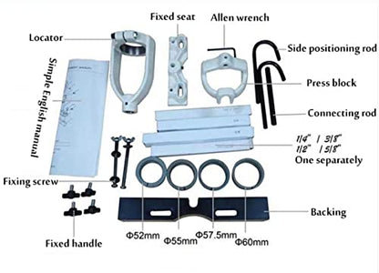 Mortising Kit Drill Press Attachment Woodworking Bench Drill Hole Chisel Drilling Machine Bench Mortiser Location Tool for Mortising Locator Set of - WoodArtSupply