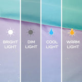 Intelligent Design Queen Duvet Cover Set Full Bed Reversible Colorful Metallic Glitter Ombre Printed Modern, All Season Bedding, Sham & Toss Pillow, Glimmer Pink Purple Rainbow Full/Queen, 4 Piece Intelligent Design