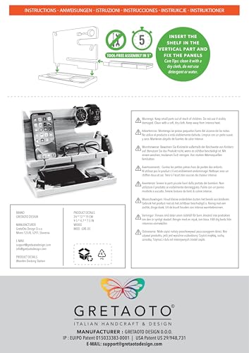 GRETAOTO Personalized Wood Docking Station for Cell Phone, Tablet, Wallet, Watch, Keys, Desk Nightstand Organizer, Valentines Day, Gifts for Men (Deep Brown) Greta Oto