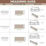 VClife Soft Chenille Couch Cover Modern Geometric Herringbone Jacquard Sofa Slipcover Black Beige Cream Arrow L Shape Futon Sofa Cover Furniture Protector with Lace, Fade Resistant, Easy Care