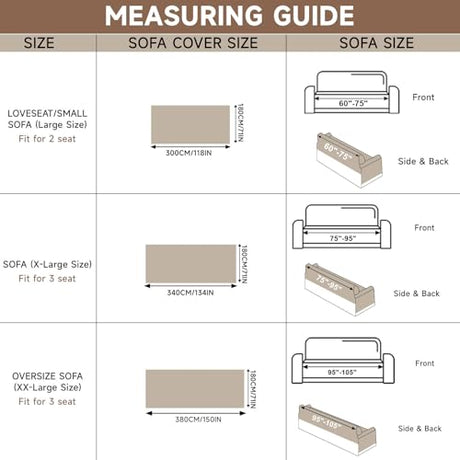 VClife Soft Chenille Couch Cover Modern Geometric Herringbone Jacquard Sofa Slipcover Black Beige Cream Arrow L Shape Futon Sofa Cover Furniture Protector with Lace, Fade Resistant, Easy Care VClife