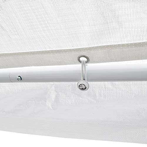 Caravan Canopy D2C20011 Domain Shelters Pro 200 10' x 20' Carport, Upgraded Version, White Caravan Canopy