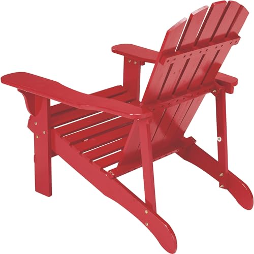 Leigh Country Red Adirondack Chair for Patio, Deck or Yard Leigh Country