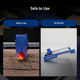 ATOMSTACK Swift 7W Laser Engraver, Swift 7W Laser Cutter, 0.06mm High Accuracy Laser Engraving Machine for Wood and Metal, Dark Acrylic, Glass, Leather Blue ATOMSTACK