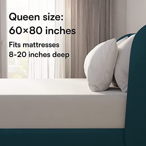 Niagara Waterproof Mattress Protector Queen 60x80 Cover Deep Pocket Breathable Noiseless 8-20Inches Bed Smooth Jersey Mattress Pad Cover Fully Ultra Thin Polyester Niagara Sleep Solution