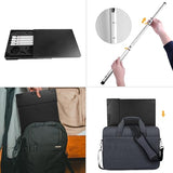 Portable Laptop Computer Stand Desk Table, Compact Foldable, Lightweight 3 lbs , Adjustable Height 19-29 inches, For Remote Work Travel Home Office School Tabletote